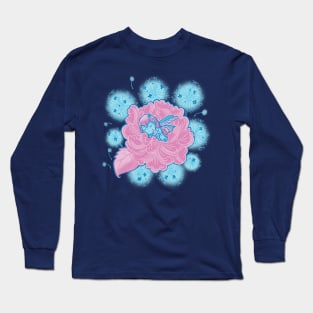 Baby fairy sleeping in a flower Long Sleeve T-Shirt